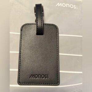Monos Black Luggage Tag